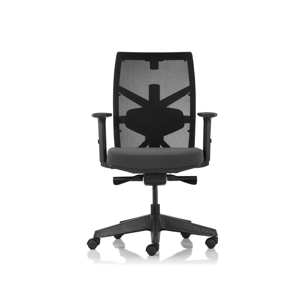 Silla de oficina Ex-One B de respaldo medio con base de nailon